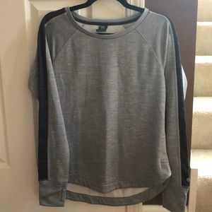 Gray long sleeve top